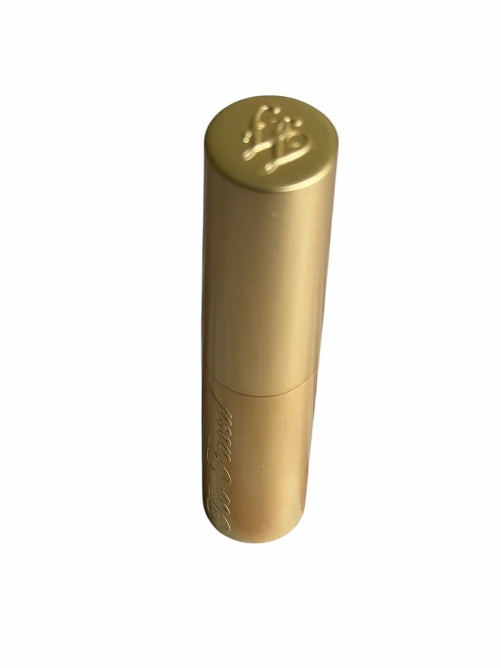 TOO FACED LIMITED EDITION in CLUELESS- Shimmer Cream Lipstick - Gold Case
